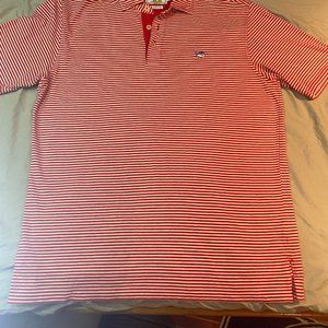 Southern Tide Mens Polo Red Striped